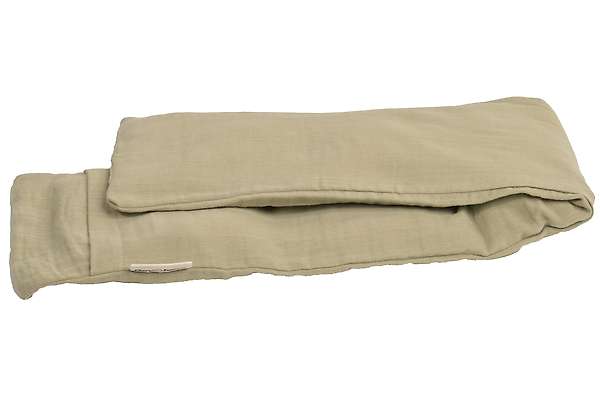 Bouillotte sèche tour de cou 72x15cm en graines de lin bio avec housse externe 2 / 3