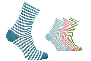 Chaussettes Opala standard - 98% coton bio - petites rayures - lot de 2