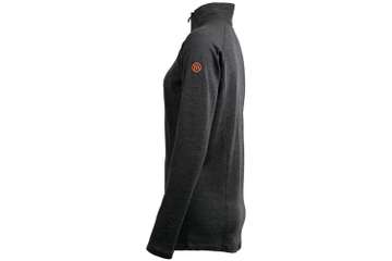 Women's long sleeve zip neck top Altai - 100% extra fine merino