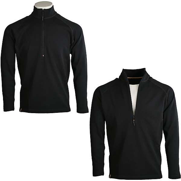 Unisex long sleeve slim fit zip neck top Elbrus - 88% extra fine merino 2 / 15
