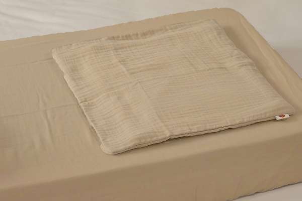 100% Organic Cotton Muslin Baby Pillowcase - 40x30cm 4 / 5