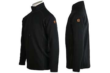 Unisex long sleeve slim fit zip neck top Elbrus - 88% extra fine merino