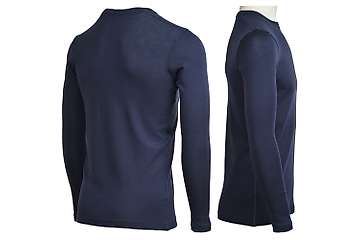 Muška majica dugih rukava slim fit Altai - 100% ekstra fina merino vuna - 3XL