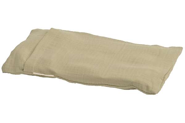 Petite bouillotte sèche 30x18cm en graines de lin bio avec housse externe 2 / 4