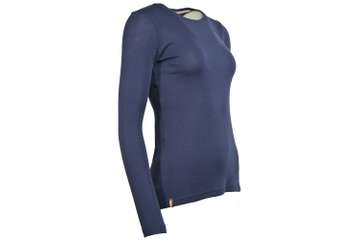 Women's long sleeve slim fit top Altai - 100% extra fine merino