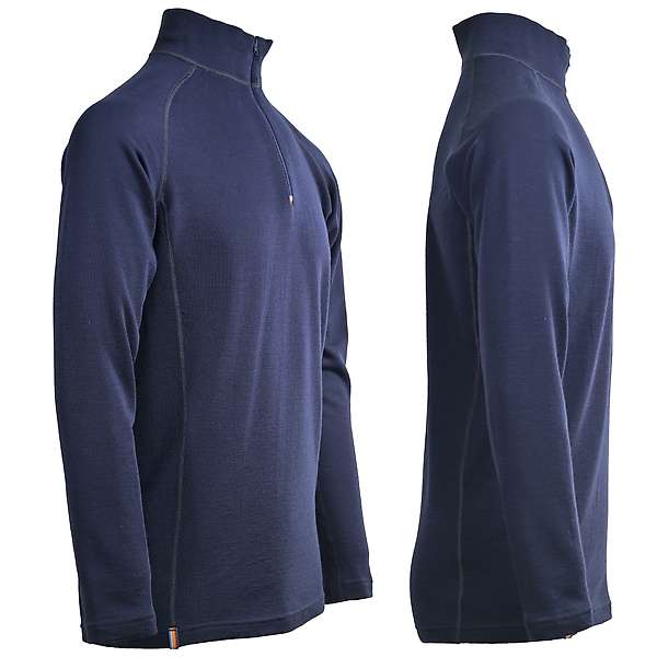 Muška majica zip kragna dugih rukava Altai - 100% ekstra fina merino vuna 22 / 29