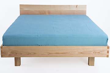 Fitted sheet - pure washed linen