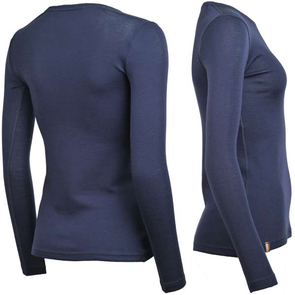 Women's long sleeve slim fit top Altai - 100% extra fine merino 13 / 21