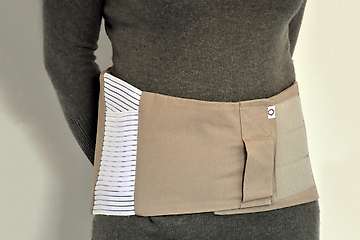Back belt and flax seeds heat pack