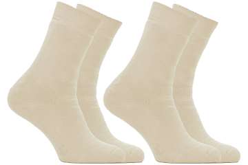 Opala čarape duge termo - 88% organski pamuk - jednobojne - set od 2
