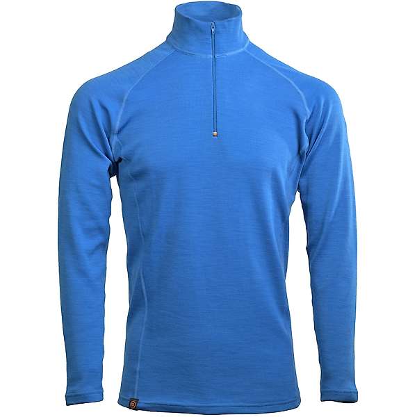 Men's long sleeve slim fit zip neck top Altai - 60% extra fine merino / 40% cordura 2 / 10
