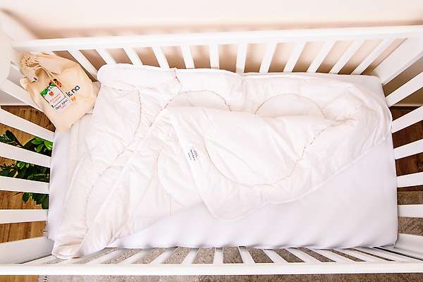 Hajla enfant 100x140cm - Couette pure laine 4-saisons, 400g/m² 2 / 3