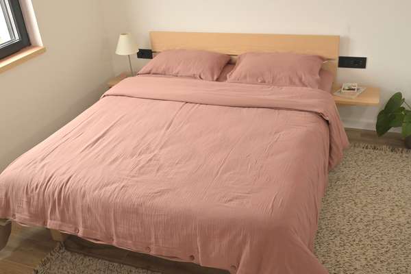 100% Organic Cotton Muslin Duvet cover 6 / 13