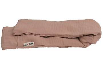 Bouillotte sèche tour de cou 72x15cm en graines de lin bio avec housse externe