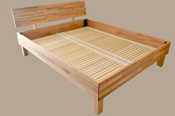 Solid wood bed Stella, Beech, Natural oil finish