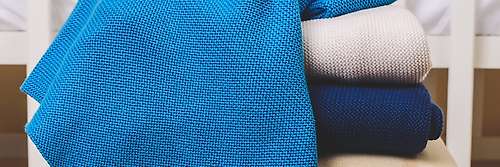 Blankets, Textile : Knited baby blanket