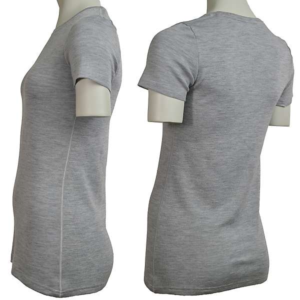 Women's short sleeve slim fit top Altai - 100% extra fine merino 12 / 32