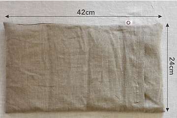 Bouillotte sèche universelle 42x24cm en graines de lin bio