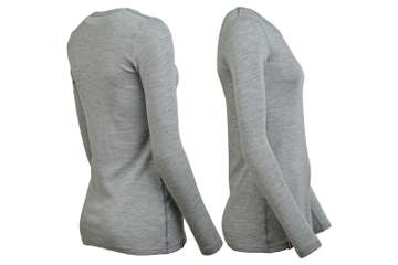 Women's long sleeve slim fit top Altai - 100% extra fine merino