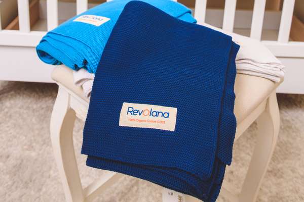 Knited organic cotton baby blanket - 70x100cm 4 / 7