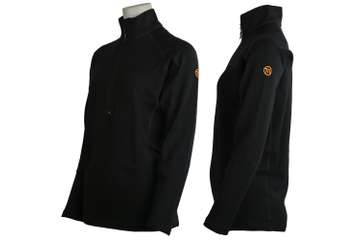 Unisex long sleeve slim fit zip neck top Elbrus - 88% extra fine merino