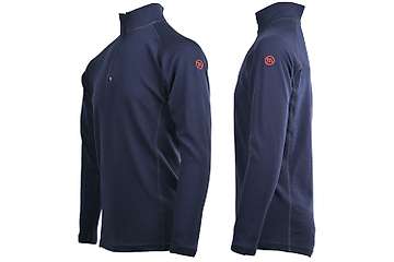 Muška majica zip kragna dugih rukava Altai - 100% ekstra fina merino vuna