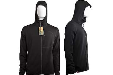 Unisex Merino Wool Active Hoodie with Zipper - Katun - 87% Merino Corespun