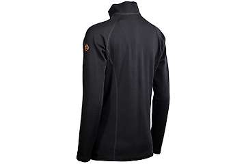 Women's long sleeve zip neck top Altai - 100% extra fine merino