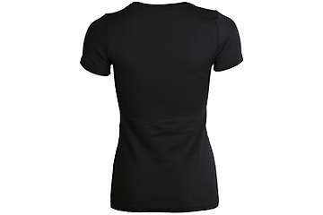 Women's short sleeve slim fit top Altai - 100% extra fine merino