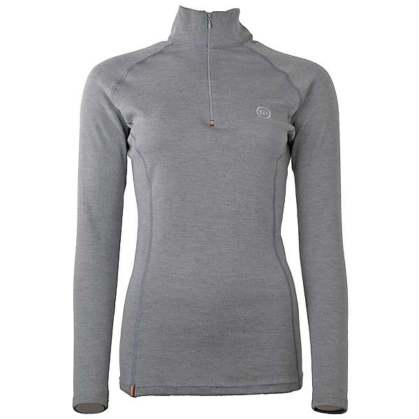 Women's long sleeve zip neck top Altai - 100% extra fine merino 2 / 29
