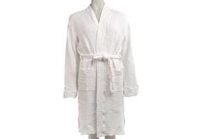 Women bathrobe - 100% organic cotton muslin - 4-layer
