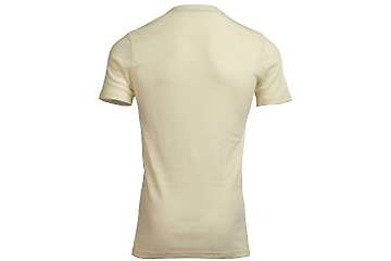 Men's short sleeve slim fit v-neck top Altai - 100% extra fine merino