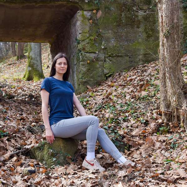 Ženska majica kratkih rukava relaxed fit Ural - 50% merino / 50% Tencel 16 / 17