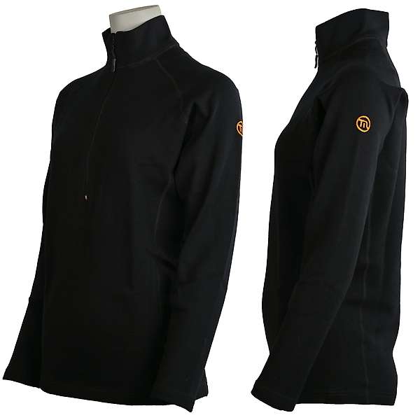 Unisex long sleeve slim fit zip neck top Elbrus - 88% extra fine merino 9 / 15