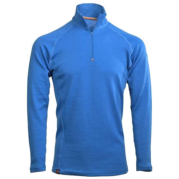 Men's long sleeve slim fit zip neck top Altai - 60% extra fine merino / 40% cordura 1 / 10