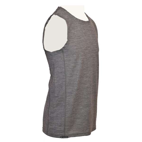 Men's 100% Merino Wool Sleeveless Shirt – Relaxed Fit, 190gsm Jersey 6 / 8