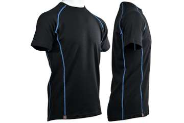 Men's athletic short sleeve slim fit top Altai - 87% extra fine merino core spun