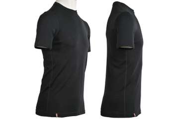 Men's short sleeve slim fit top Altai - 100% extra fine merino