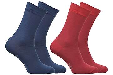 Chaussettes Opala standard - 98% coton bio - unies - lot de 2