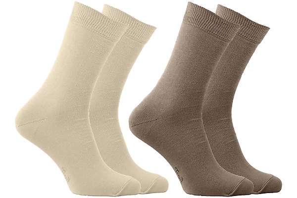 Socks Opala Crew - 98% org. cotton - unicolor - set of 2 pairs 4 / 4