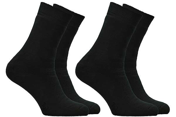 Socks Opala Crew fully cushioned - 88% org. cotton - unicolor - set of 2 pairs 3 / 4