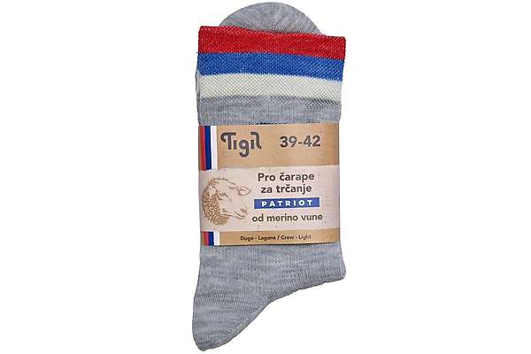 Baikal Crew light merino running socks - Patriot - 65% fine merino 2 / 5