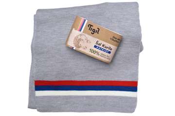 Scarf Kuril Patriot - 100% extra fine merino - 170x25cm - unisex