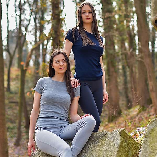 Women's short sleeve slim fit top Altai - 100% extra fine merino 31 / 32