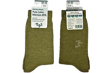 Kell thermal medium weight socks - 45% merino