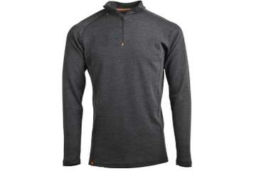 Muška majica zip kragna dugih rukava Altai - 100% ekstra fina merino vuna