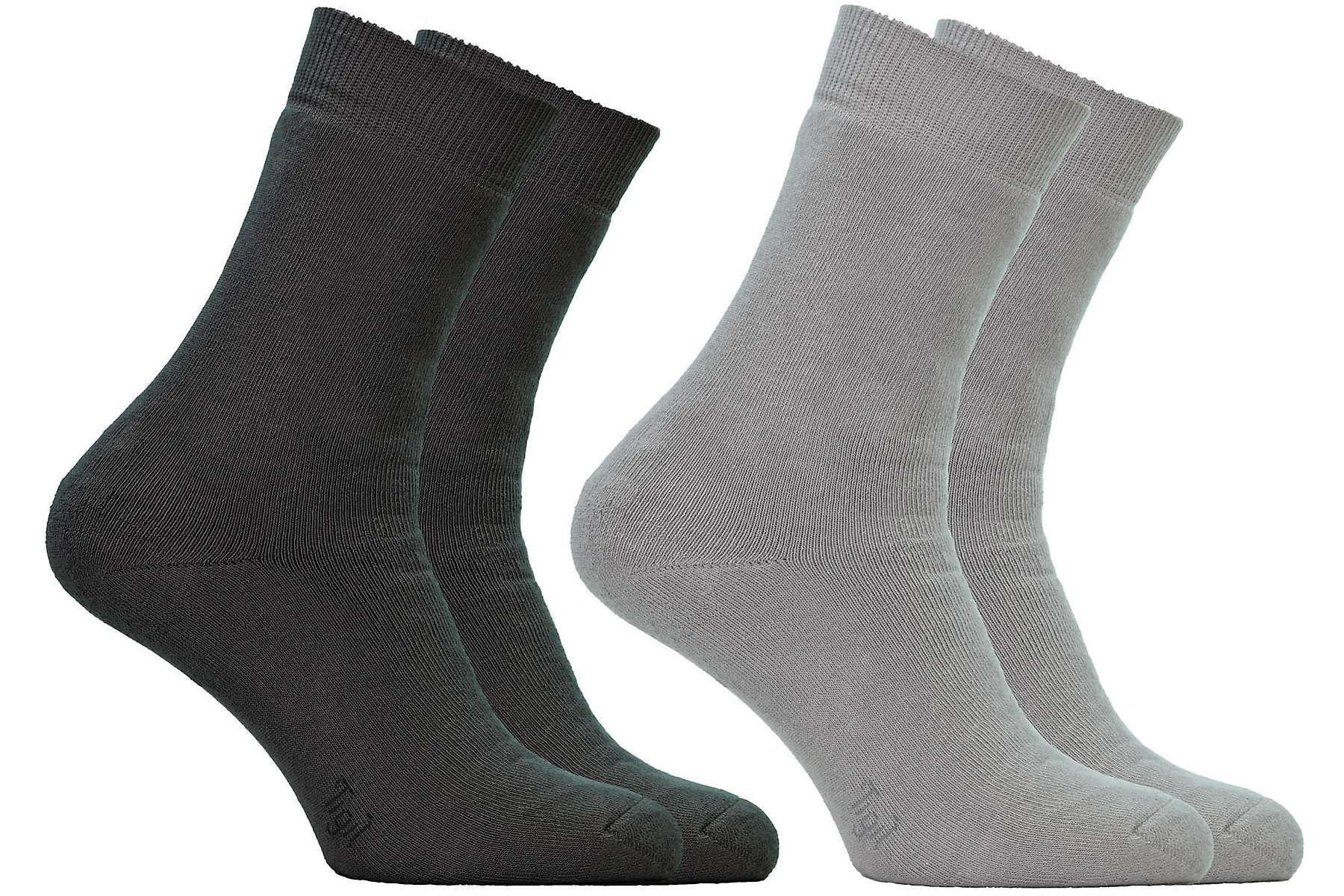 Chaussettes de qualité en coton bio pour homme - gris clair