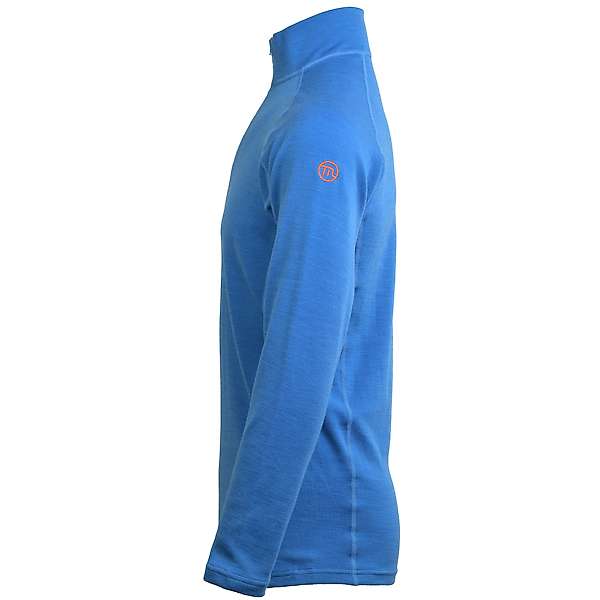 Men's long sleeve slim fit zip neck top Altai - 60% extra fine merino / 40% cordura 4 / 10