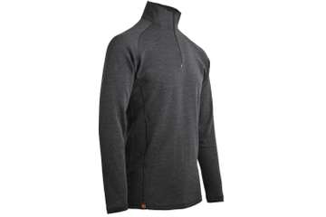 Muška majica zip kragna dugih rukava Altai - 100% ekstra fina merino vuna