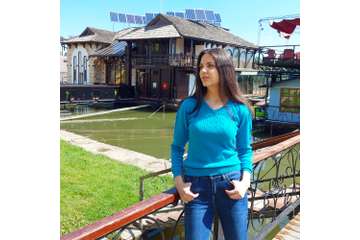 Women's sweater Volga V neck - 100% organic cotton
